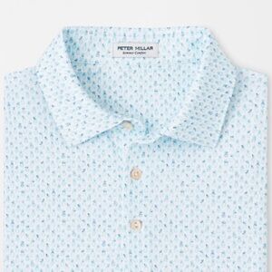 Peter Millar Mens Classic Fit Pina Skullada Performance Jersey Polo XL